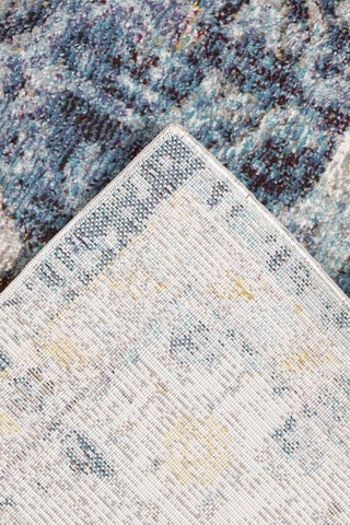 Tapis Enjoyment - Bleu cobalt et bordeaux 