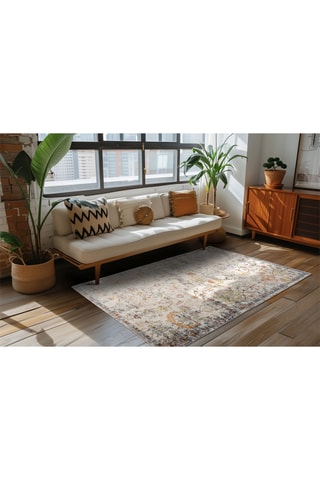 Tapis Timeless - Ecru et moutarde 