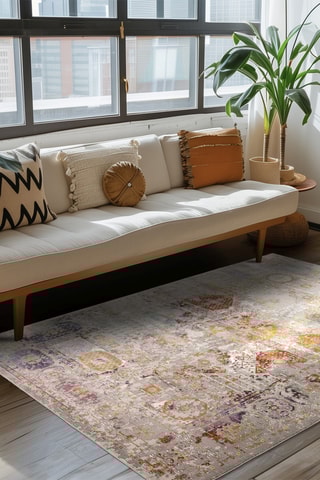 Tapis Cordage - Gris foncé et marron 