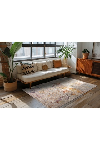 Tapis Cordage - Gris foncé et marron 