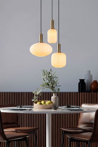 Hanglamp Asker - Goudkleurig - 3 x 40 W