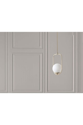 Hanglamp Ahy Tekeli - Goudkleurig en Wit