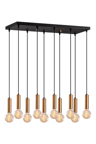 Hanglamp Tempo -  Zwart en Goudkleurig
