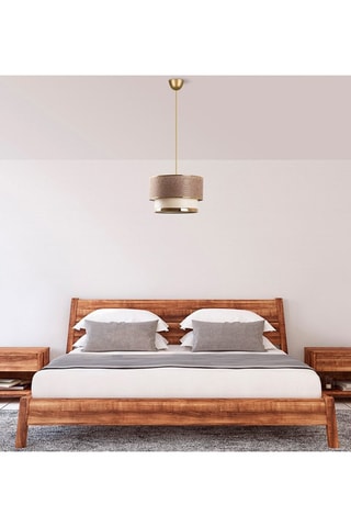 Hanglamp Cake Beige en Goudkleurig