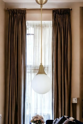 Hanglamp - Goudkleurig en Wit - 40 W