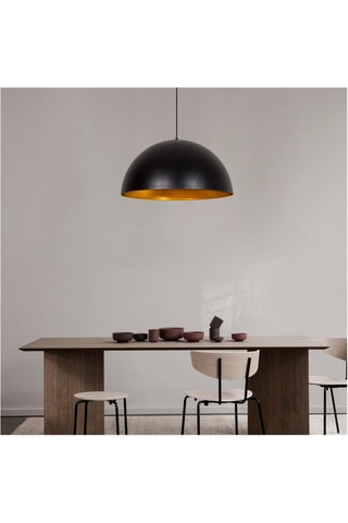 Hanglamp Sivani - Zwart en Goudkleurig - 40 W