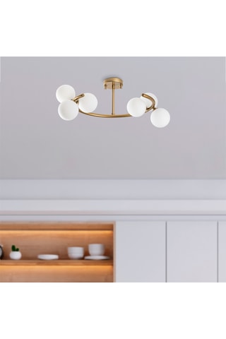 Hanglamp Luminar - Goudkleurig