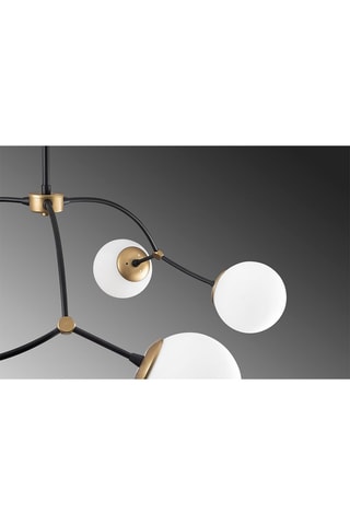 Hanglamp Kromozom - Zwart en Wit - 6 x 60 W