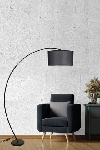 Staanlamp Misra - Zwart - 60 W - 85 - 185 cm