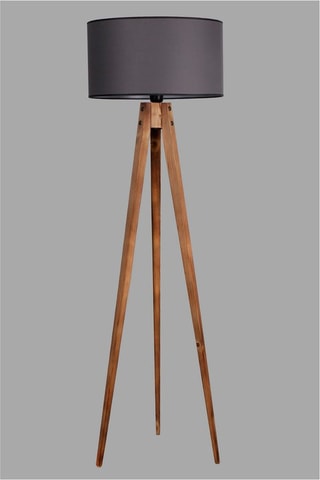 Staanlamp Tripod - Naturel en Grijs