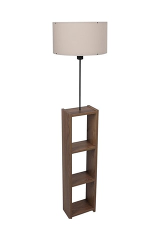 Houten Staanlamp met Niveau AYD-3150 - Naturel en Wit
