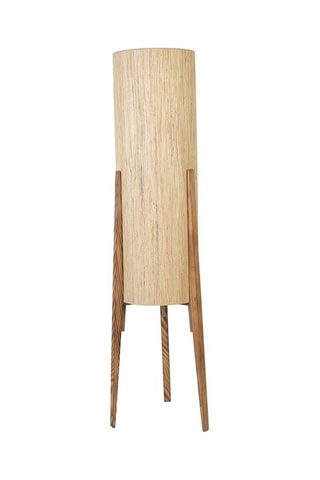 Houten Staanlamp met Driepoot Navas - Naturel en Beige - 60 W - 140 cm