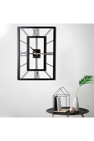 Wandklok November XL - 70 x 50 cm - Zwart