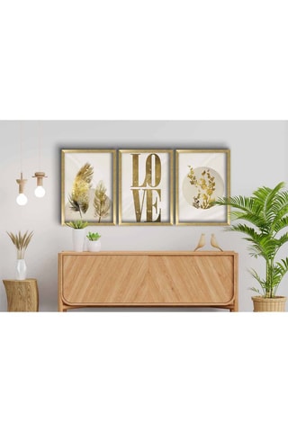 3 Wanddecoraties - 38 x 53 cm