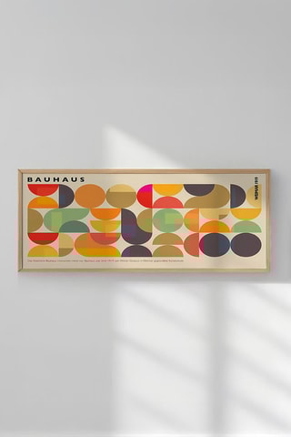 Wanddecoratie Bauhaus - 50 x 120 cm