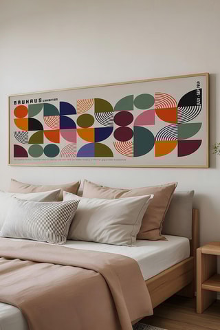 Wanddecoratie Bauhaus - 50 x 120 cm