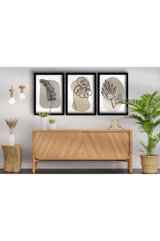 3 Wanddecoraties - 38 x 53 cm