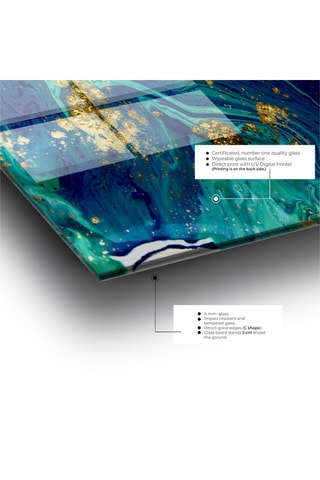 Wanddecoratie van Gehard Glas - 70 x 100 cm