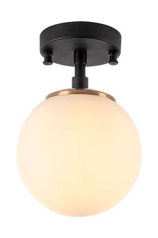 Plafondlamp - Zwart en Goudkleurig - 15 W
