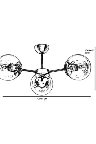 Hanglamp Venus - Zilverkleurig en Zwart