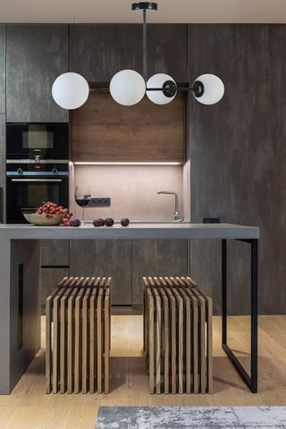 Hanglamp Yeni Favori 4 - Zwart en Wit