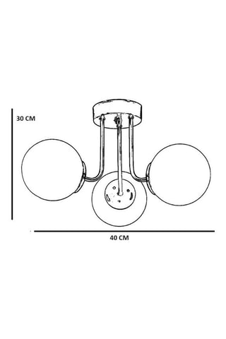 Hanglamp - Zwart - 3 x 40 - 60 W