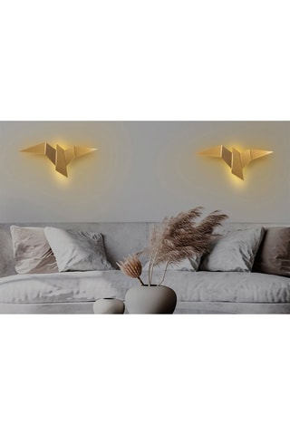 Ledwandlamp Pacali - Goudkleurig - 1 W