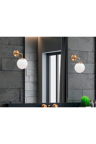 Wandlamp Viran - Goudkleurig en Wit