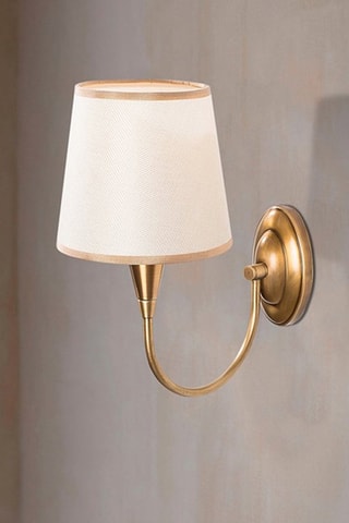 Wandlamp Prado - Wit en Goudkleurig