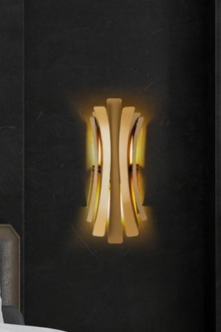 Wandlamp Linea - Goudkleurig - 2 x 40 W