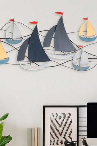 Wanddecoratie - 123 x 60 cm - Multicolor