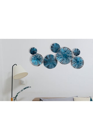 Wanddecoratie Astrid - 79 x 35 cm - Blauw