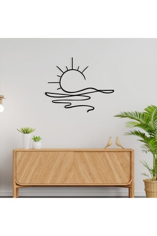 Wanddecoratie Alborada - Zwart - 55 x 44 cm