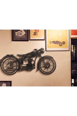 Wanddecoratie Cafe Racer Zwart - MASKEREN!