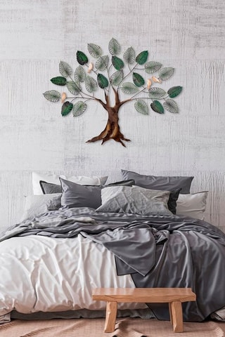 Wanddecoratie Bruin en Groen