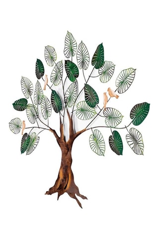 Wanddecoratie Bruin en Groen