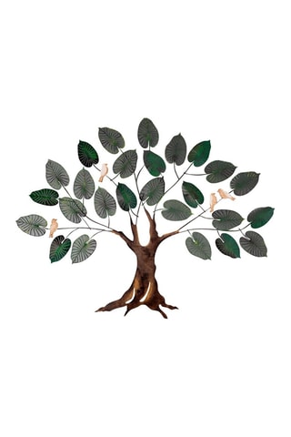 Wanddecoratie Bruin en Groen