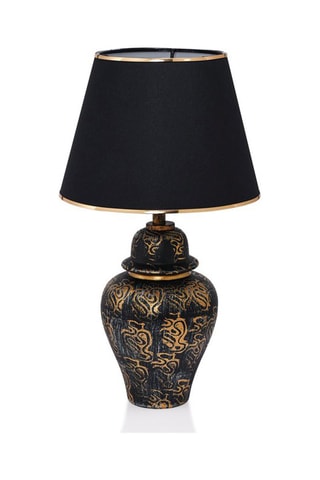 Tafellamp TM262 - Zwart en Goudkleurig - 60 W