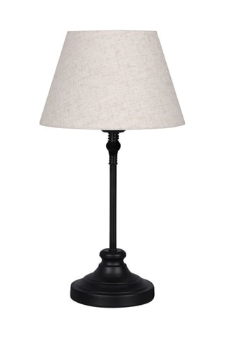 Tafellamp Zwart en Crèmekleurig