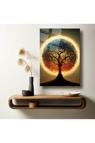 Gehard Glazen Wanddecoratie - 50 x 70 cm