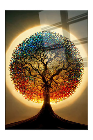 Gehard Glazen Wanddecoratie - 50 x 70 cm