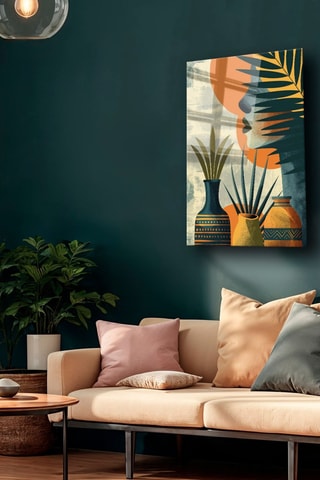 Gehard Glazen Wanddecoratie - 50 x 70 cm