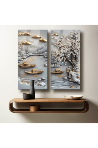 Gehard Glazen Tweeluik - 73 x 70 cm