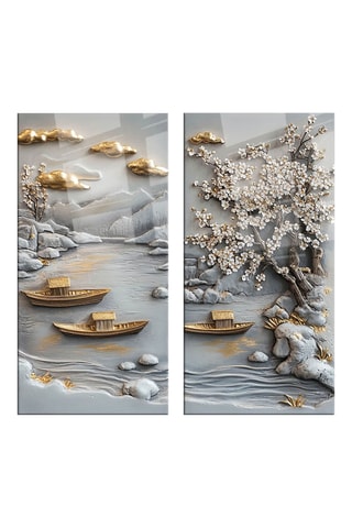 Gehard Glazen Tweeluik - 73 x 70 cm