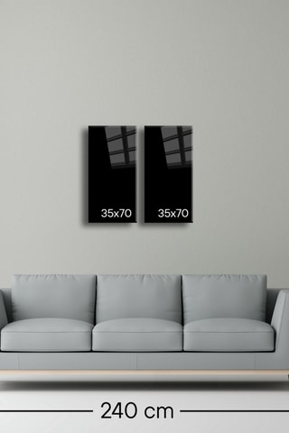 Gehard Glazen Tweeluik - 73 x 70 cm