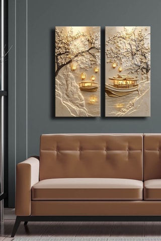 Gehard Glazen Tweeluik - 73 x 70 cm