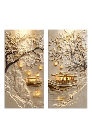 Gehard Glazen Tweeluik - 73 x 70 cm