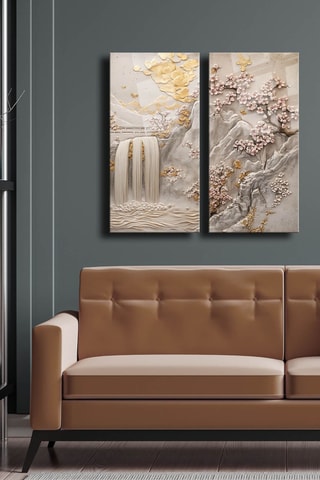 Gehard Glazen Tweeluik - 73 x 70 cm