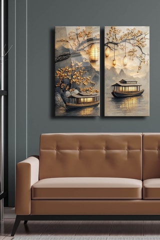 Gehard Glazen Tweeluik - 73 x 70 cm