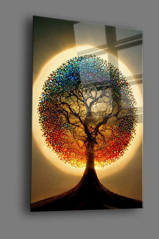 Gehard Glazen Wanddecoratie - 70 x 100 cm